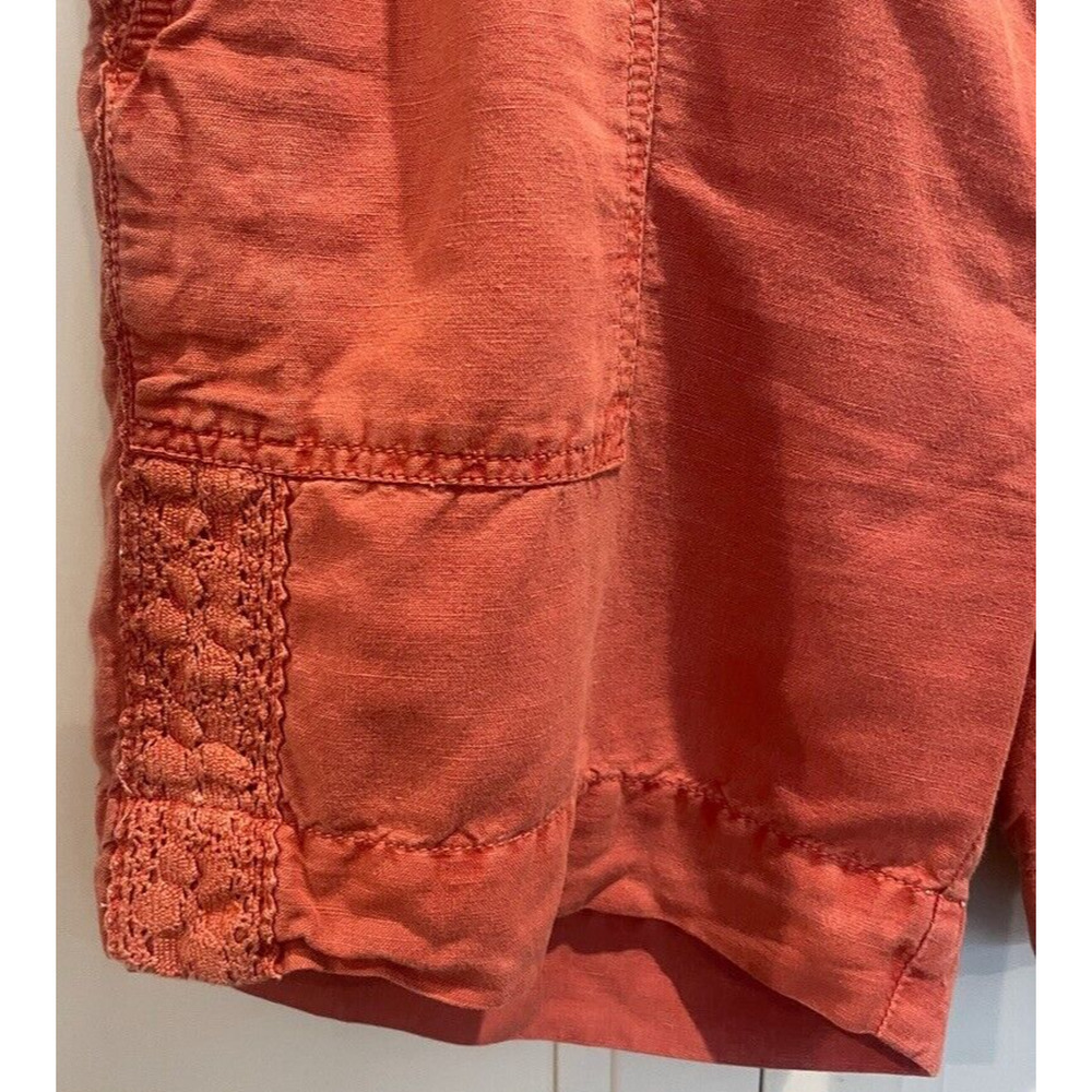 Sundance Women's Crochet Lace Shorts Sz 16/18 Linen Cotton Blend Boho Vacation - Picture 3 of 10